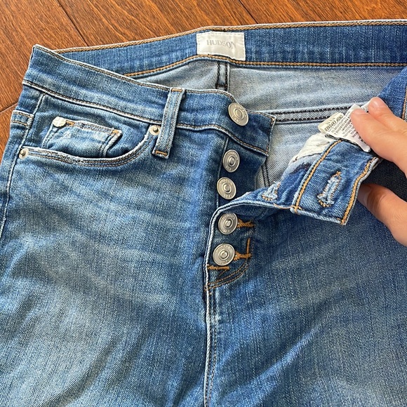 [Hudson] womens fly button up skinny jeans - Picture 3 of 7